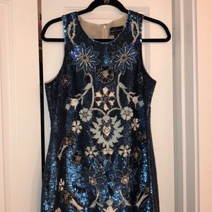 Needle & thread FULL BEADED dress.